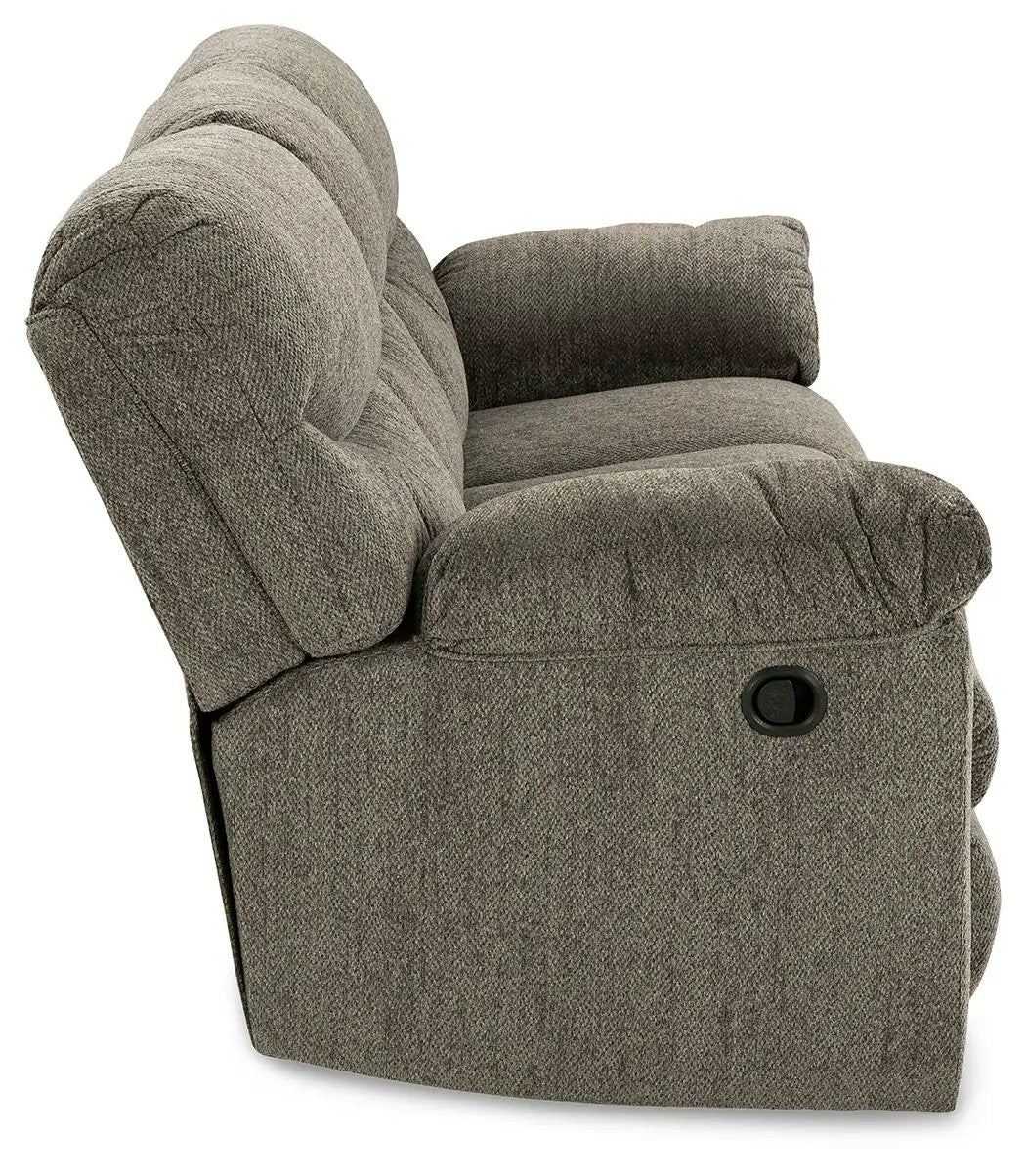Alphons reclining sofa taupe fabric with plush cushions by Unique Piece Furniture on Tampa Home & Garden Store