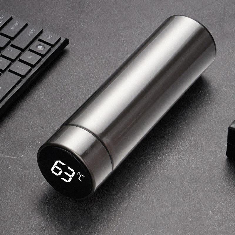 500ml stainless steel intelligent insulation water bottle with touch temperature display Stevvex on Tampa Home & Garden Store