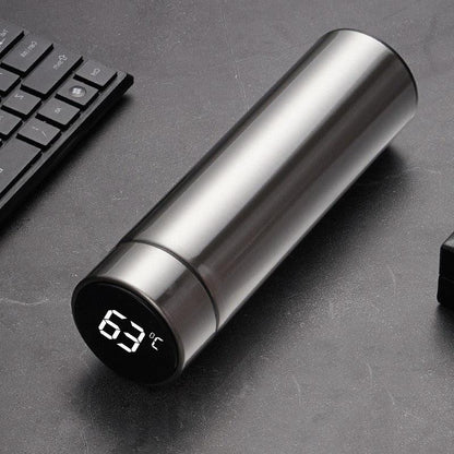 500ml stainless steel intelligent insulation water bottle with touch temperature display Stevvex on Tampa Home & Garden Store