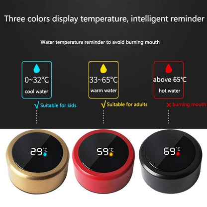 Stevvex 500ml stainless steel intelligent thermos with touch temperature display three color variants shown on Tampa Home & Garden Store