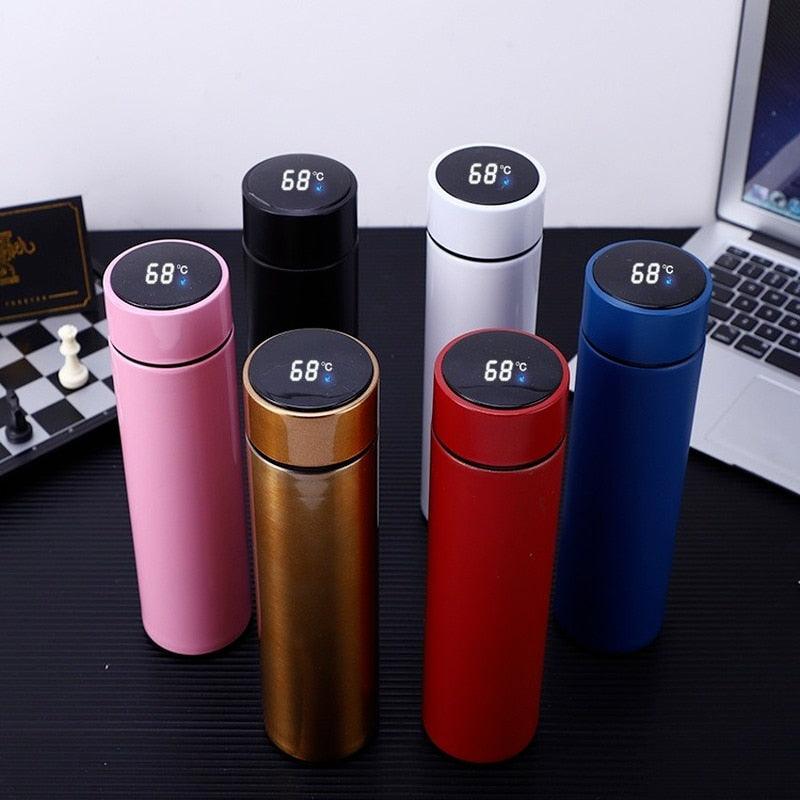 500ml Stevvex stainless steel vacuum thermos set of six with intelligent touch display on Tampa Home & Garden Store