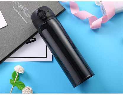 500ml black stainless steel vacuum insulated thermos bottle on Tampa Home & Garden Store