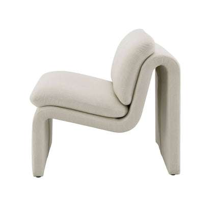 Jaeda Innovative Accent Chair in the Curved Shape