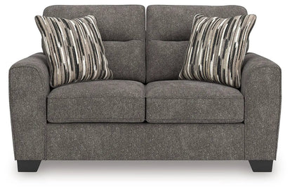 Olten Loveseat in Mocha Upholstery, Cozy