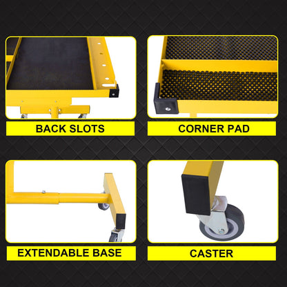 Adjustable Tear Down Work Table With Drawer yellow steel power station by HouseOfZazla on Tampa Home & Garden Store