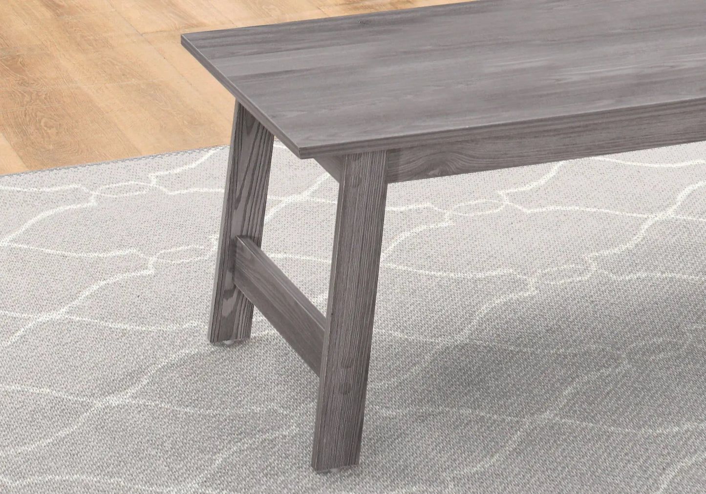 Three-piece table set: coffee, end, and side tables in gray wood finish by Unique Piece Furniture on Tampa Home & Garden Store