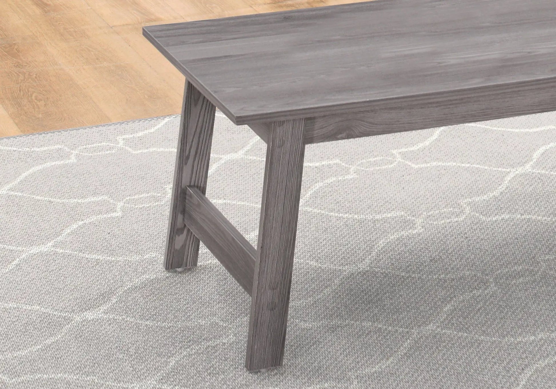 Three-piece table set: coffee, end, and side tables in gray wood finish by Unique Piece Furniture on Tampa Home & Garden Store