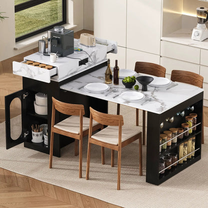Extendable Dining Table With Folding Top