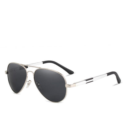 Stevvex aviator sunglasses with gold frame and polarized dark lenses, unisex on Tampa Home & Garden Store