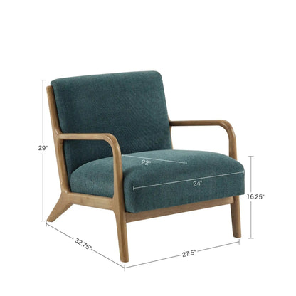 Mid-Century Style Lounge Chair With Upholstery