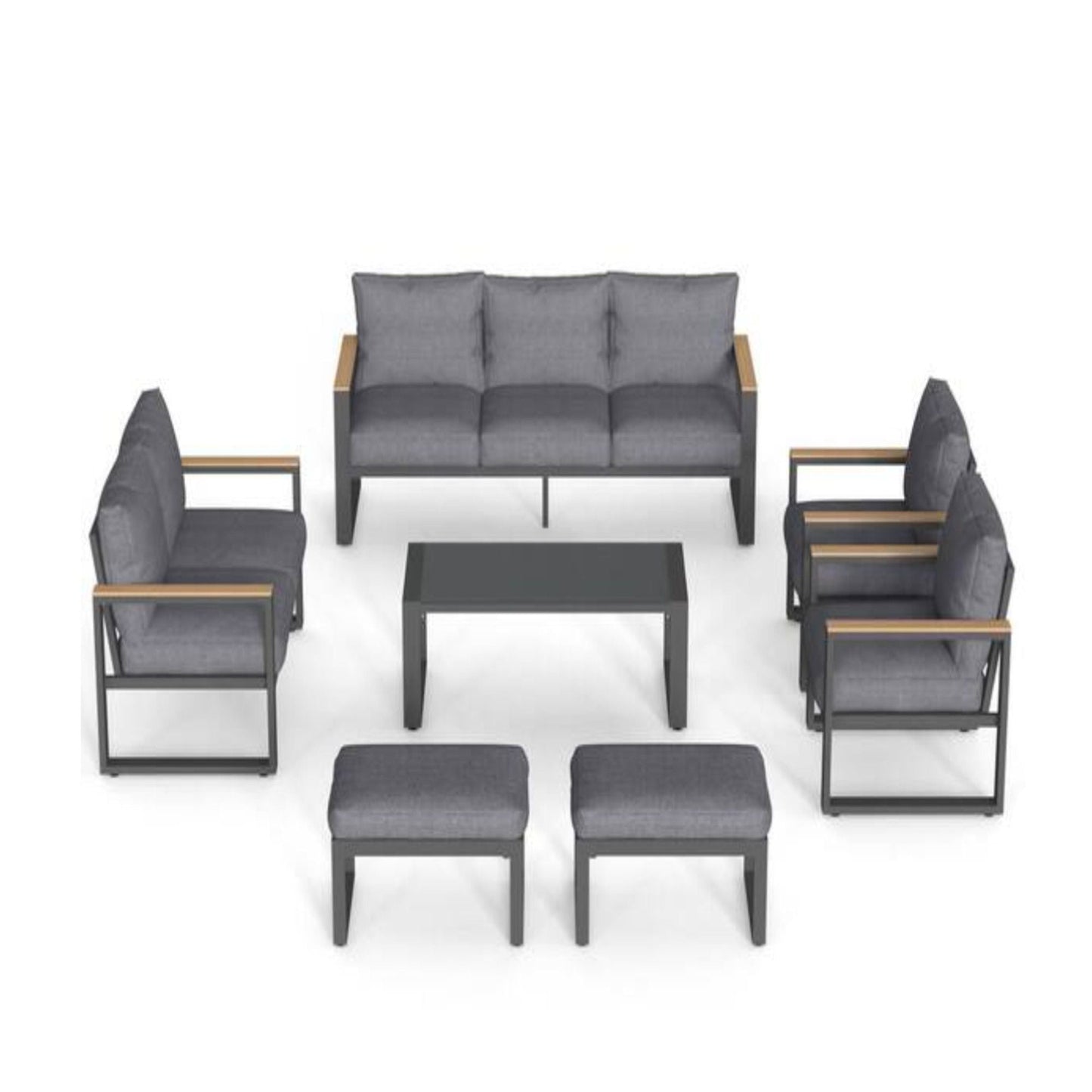 Modern Outdoor Sofa Set with the Coffee Table