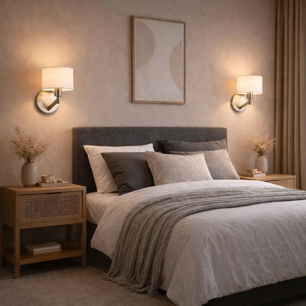 Nebula Base Wall Lamp with Rotary Switch Shade