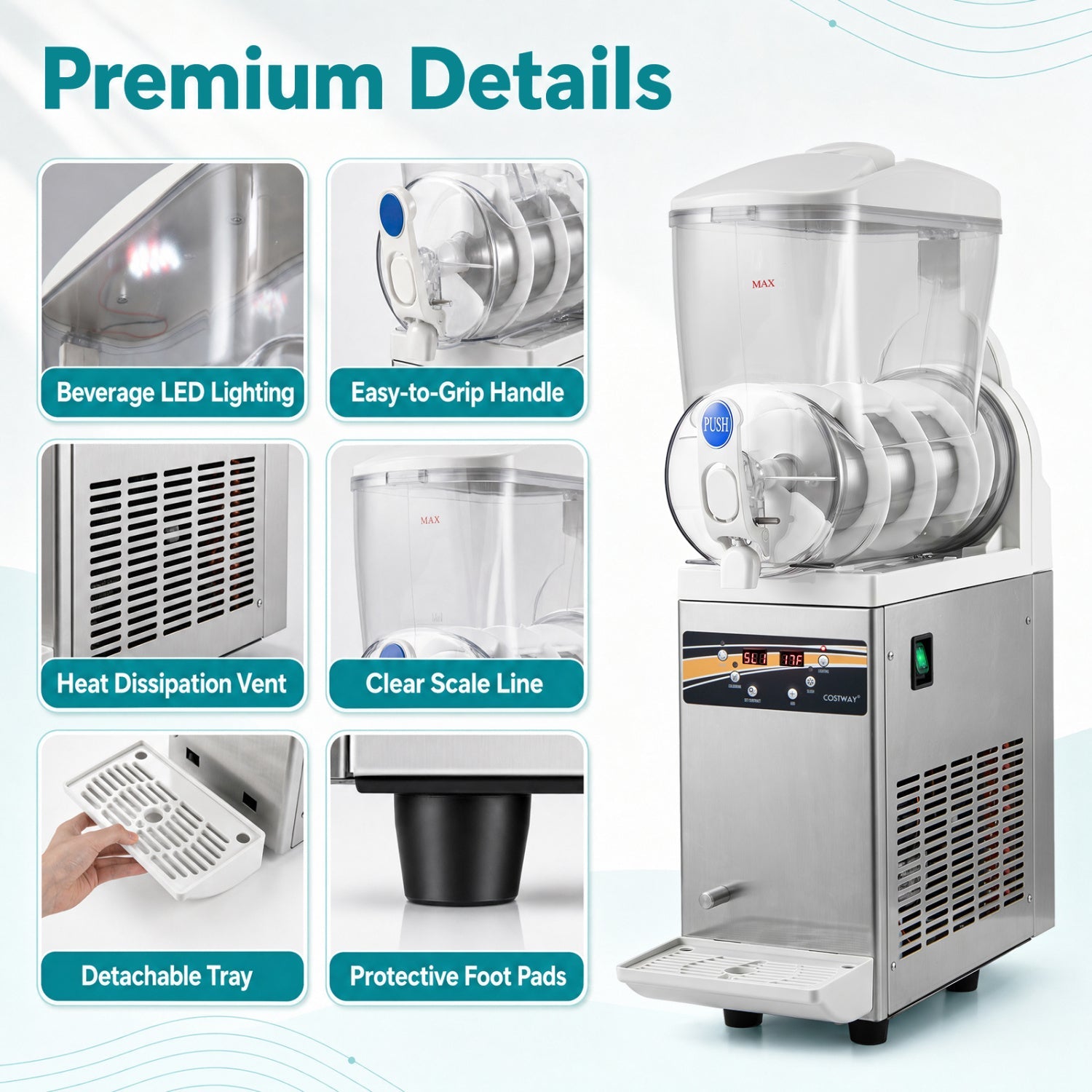 Commercial slushy machine 15L single-tank 550W DirectDeals on Tampa Home & Garden Store