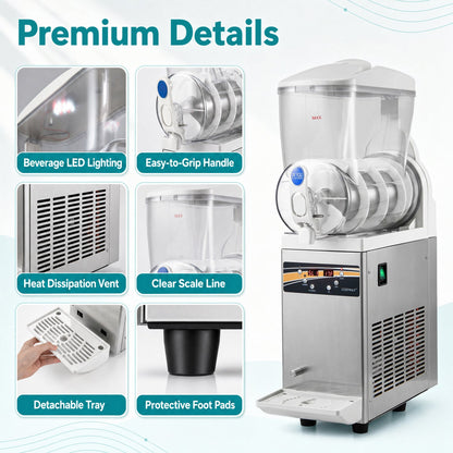 Commercial slushy machine 15L single-tank 550W DirectDeals on Tampa Home & Garden Store