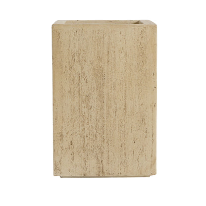 Modern Outdoor Planter beige stone texture by HouseOfZazla, rectangular block style on Tampa Home & Garden Store