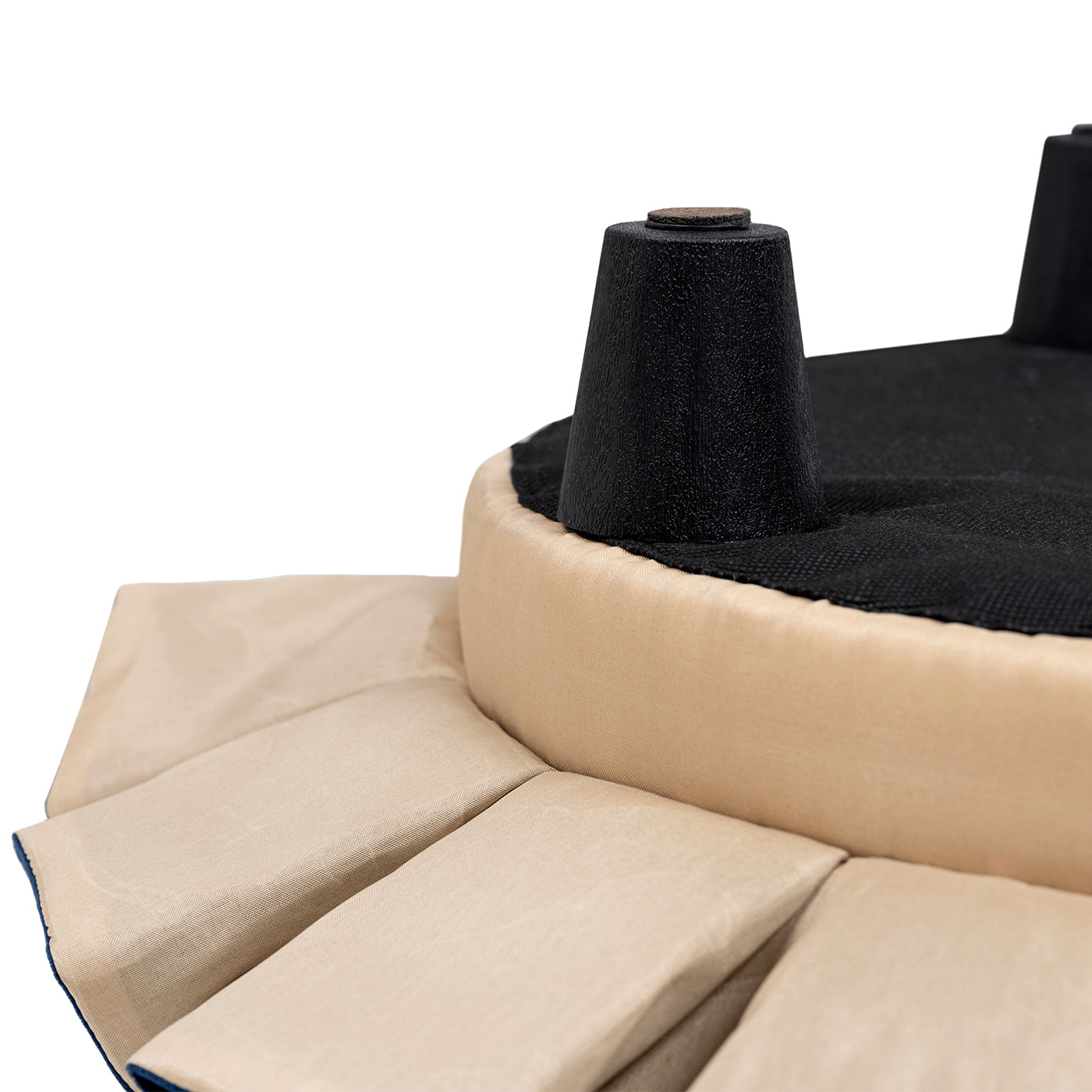Roquefort 24.5in Dog Sofa Bed Medium beige outer with black top by HouseOfZazla on Tampa Home & Garden Store