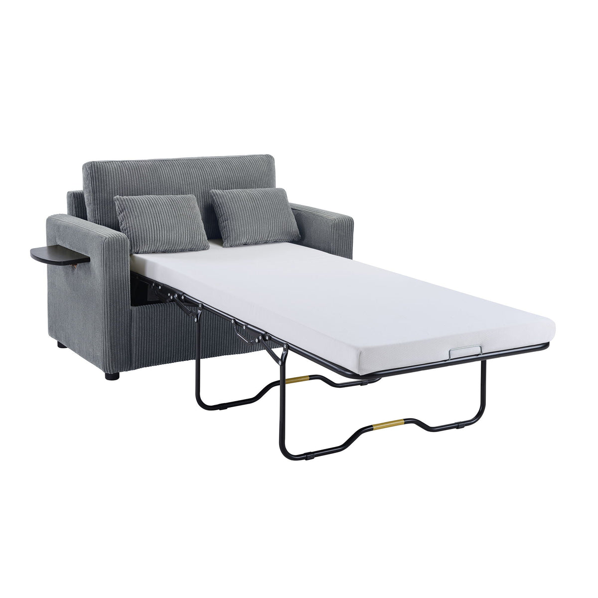 Foldable Sleeper Sofa with USB Ports and Storage