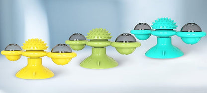 Sucker Turn Windmill Cat Toy set of 3, colorful suction ball chasers by Sell My Stuff on Tampa Home & Garden Store