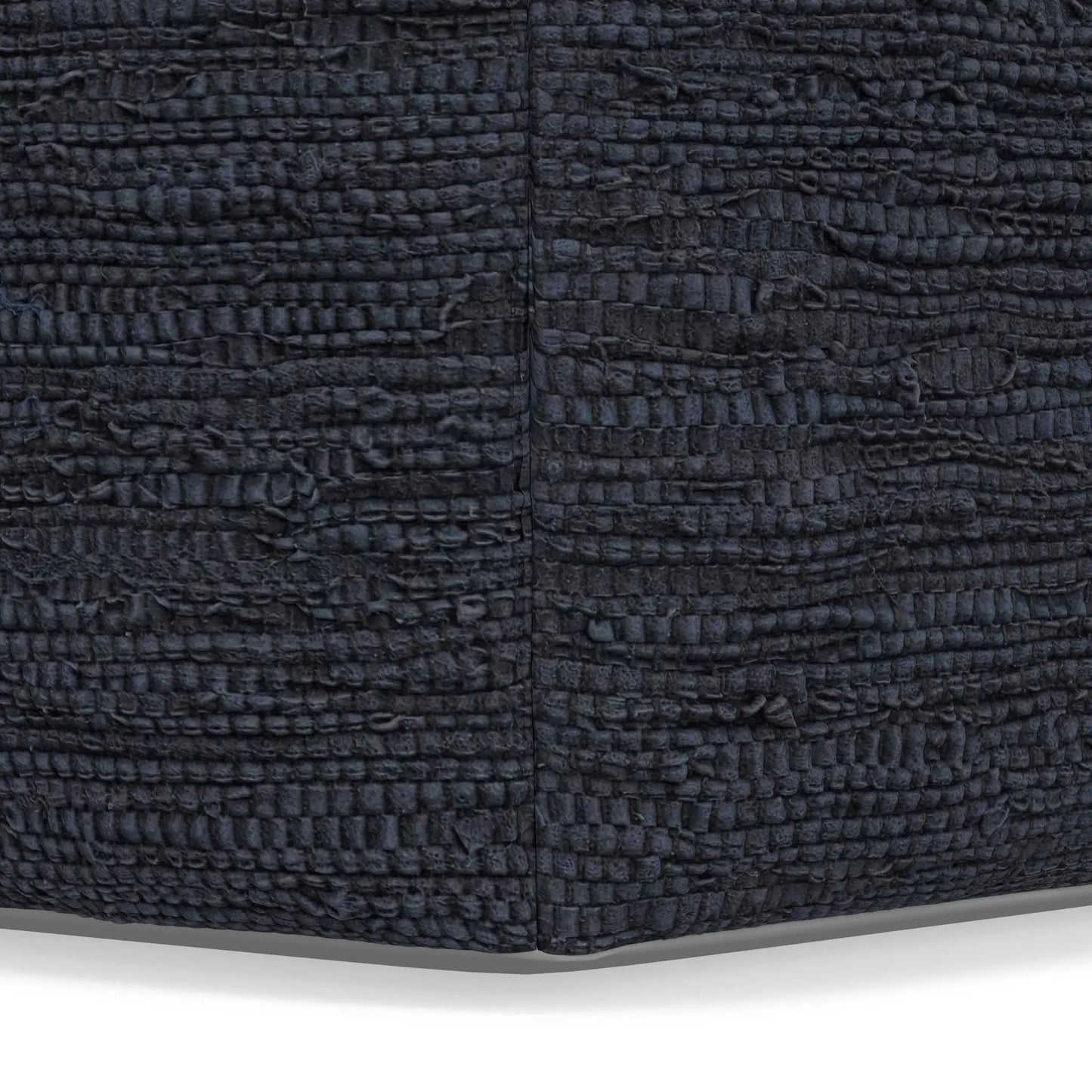 Fredrik square pouf dark charcoal textured upholstery by Unique Piece Furniture on Tampa Home & Garden Store