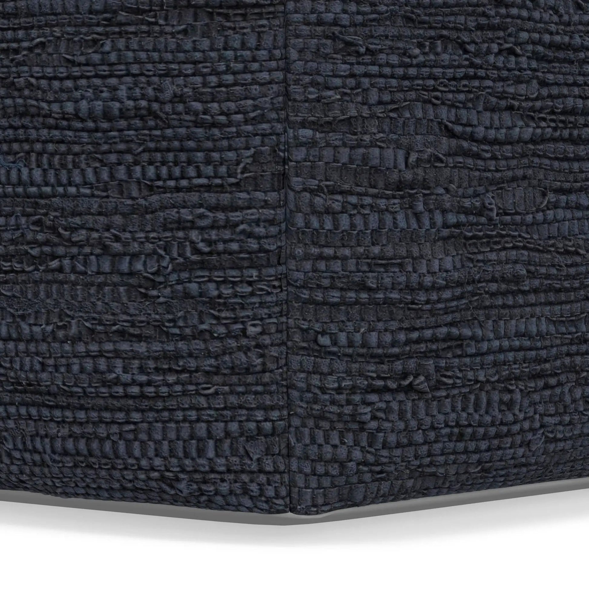 Fredrik square pouf dark charcoal textured upholstery by Unique Piece Furniture on Tampa Home & Garden Store