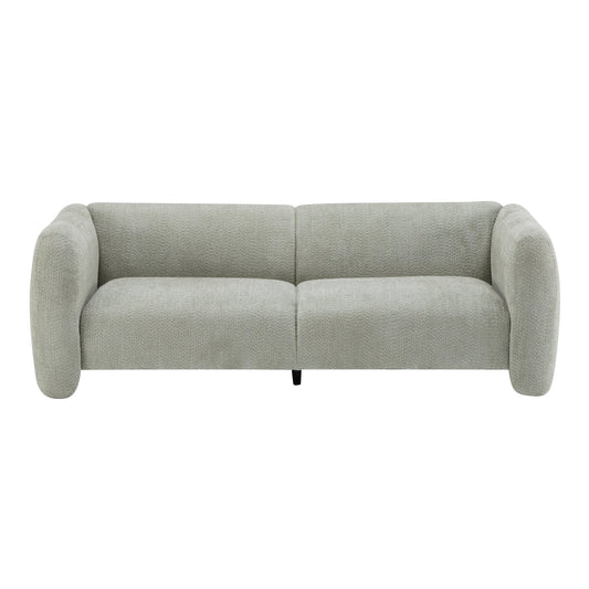 Tonson 83in 3-Seater Boucle Sofa with Wave Design in light gray boucle on Tampa Home & Garden Store