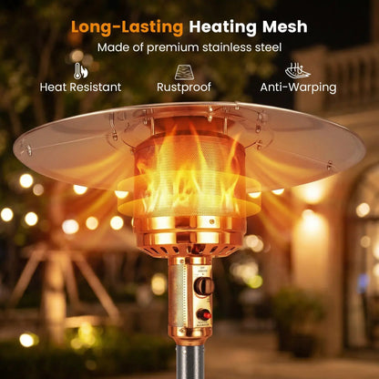 50 000 BTU Patio Heater with Stainless Burner