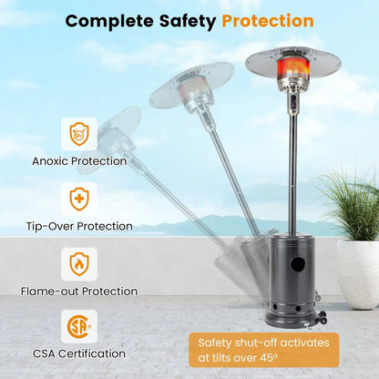 50 000 BTU Patio Heater with Stainless Burner