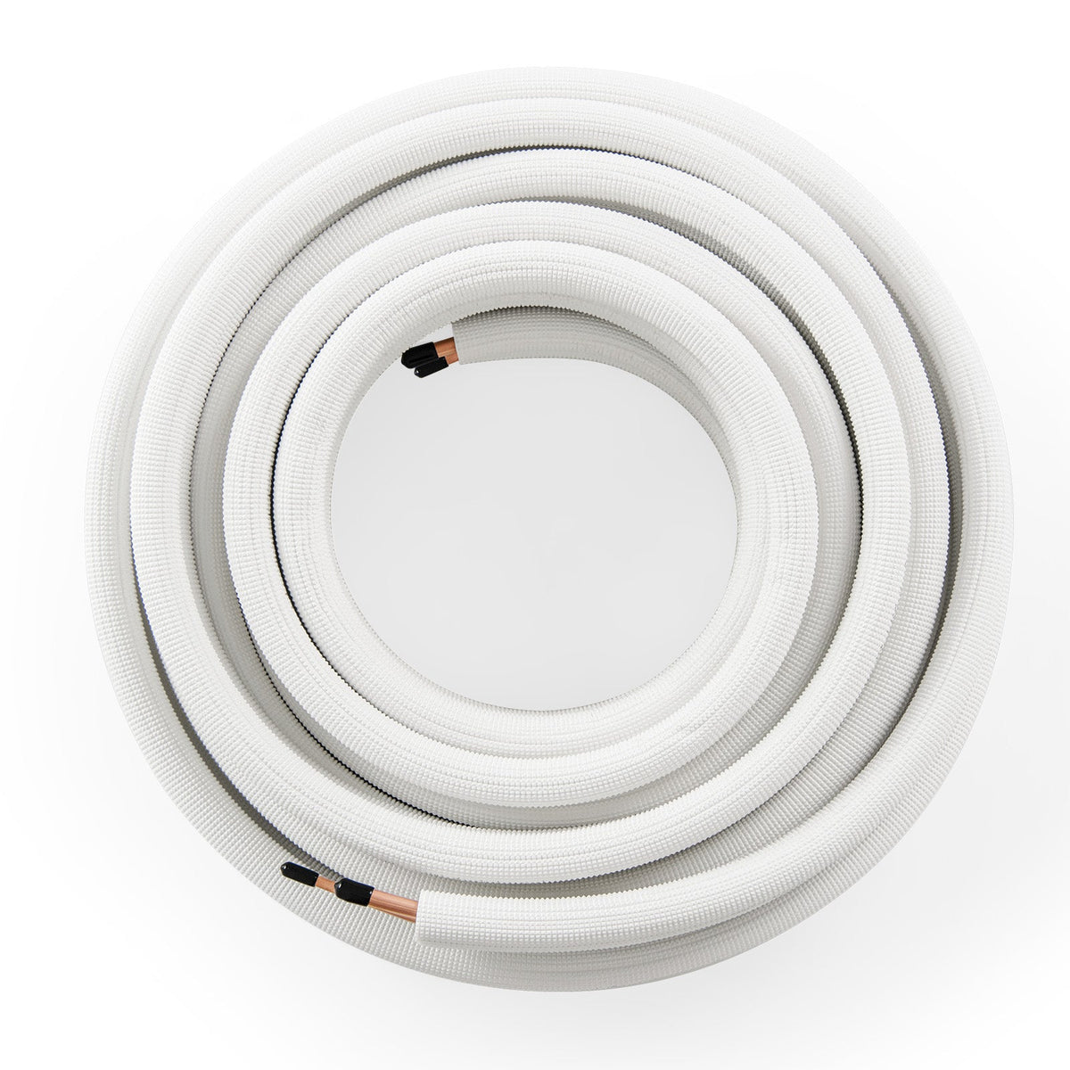 DirectDeals 50ft white mini split line set with 1/4 in and 3/8 in copper tubing coil on Tampa Home & Garden Store