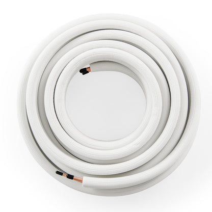 DirectDeals 50ft white mini split line set with 1/4 in and 3/8 in copper tubing coil on Tampa Home & Garden Store