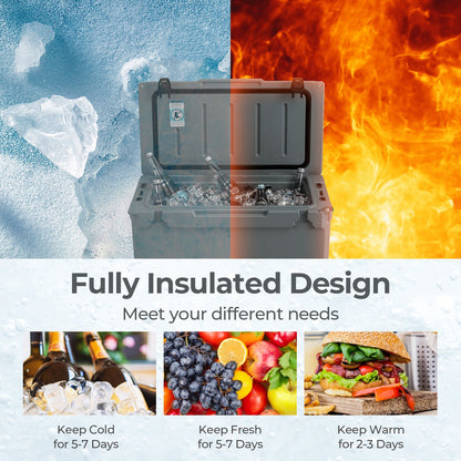 GemGear 50 QT Rotomolded Cooler with integrated cup holders, fully insulated on Tampa Home & Garden Store