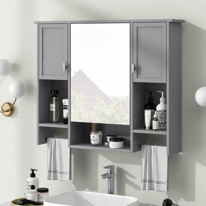Wall Mounted Bathroom Cabinet and Mirror Shelf
