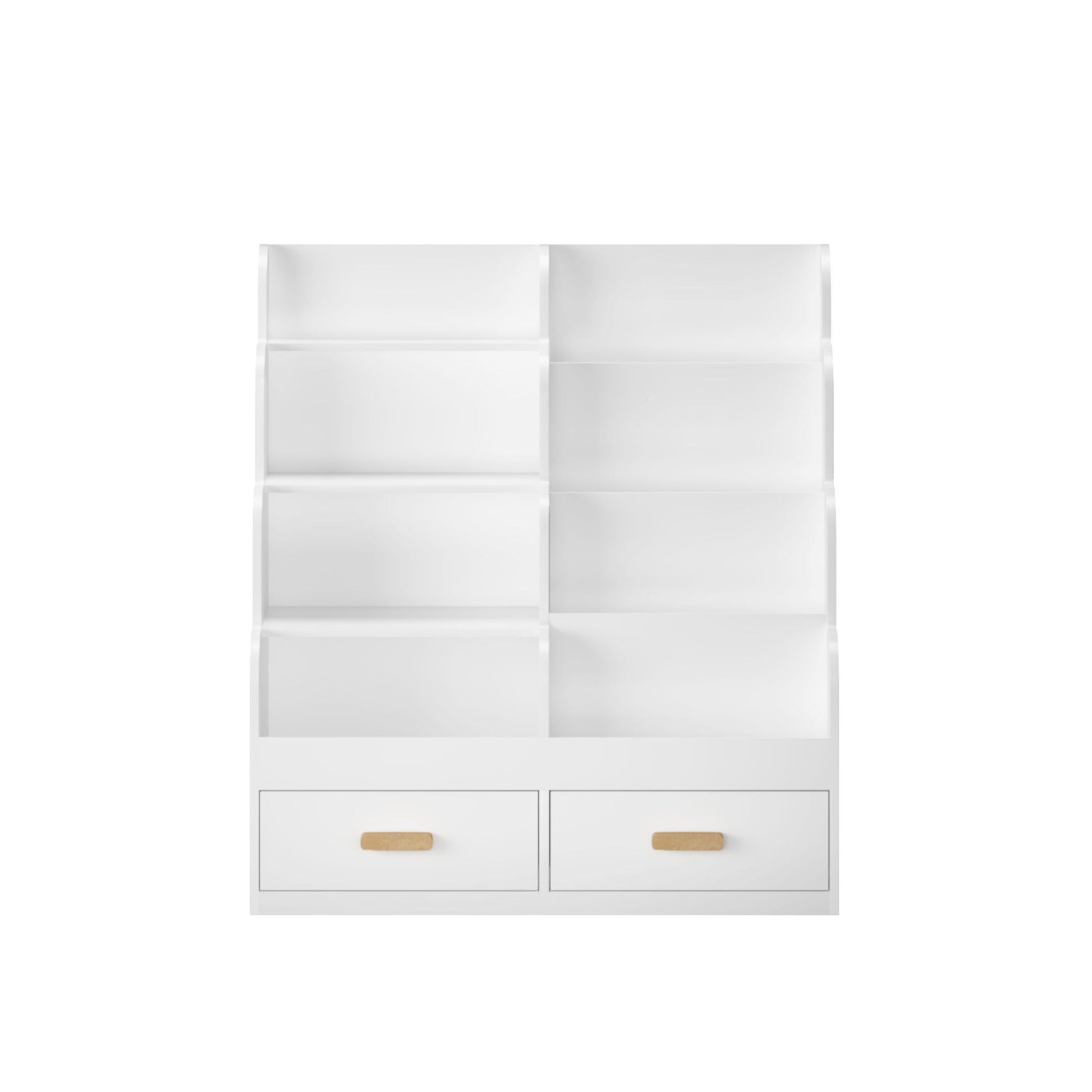 White HouseOfZazla bookshelf with 2 front drawers and cubbies on Tampa Home & Garden Store