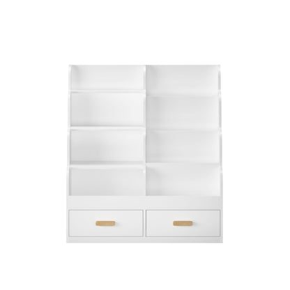 White HouseOfZazla bookshelf with 2 front drawers and cubbies on Tampa Home & Garden Store