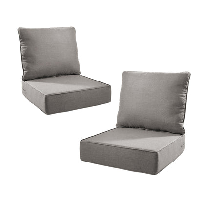 6 Inch Thick Outdoor Chair and Cushion Set Gray