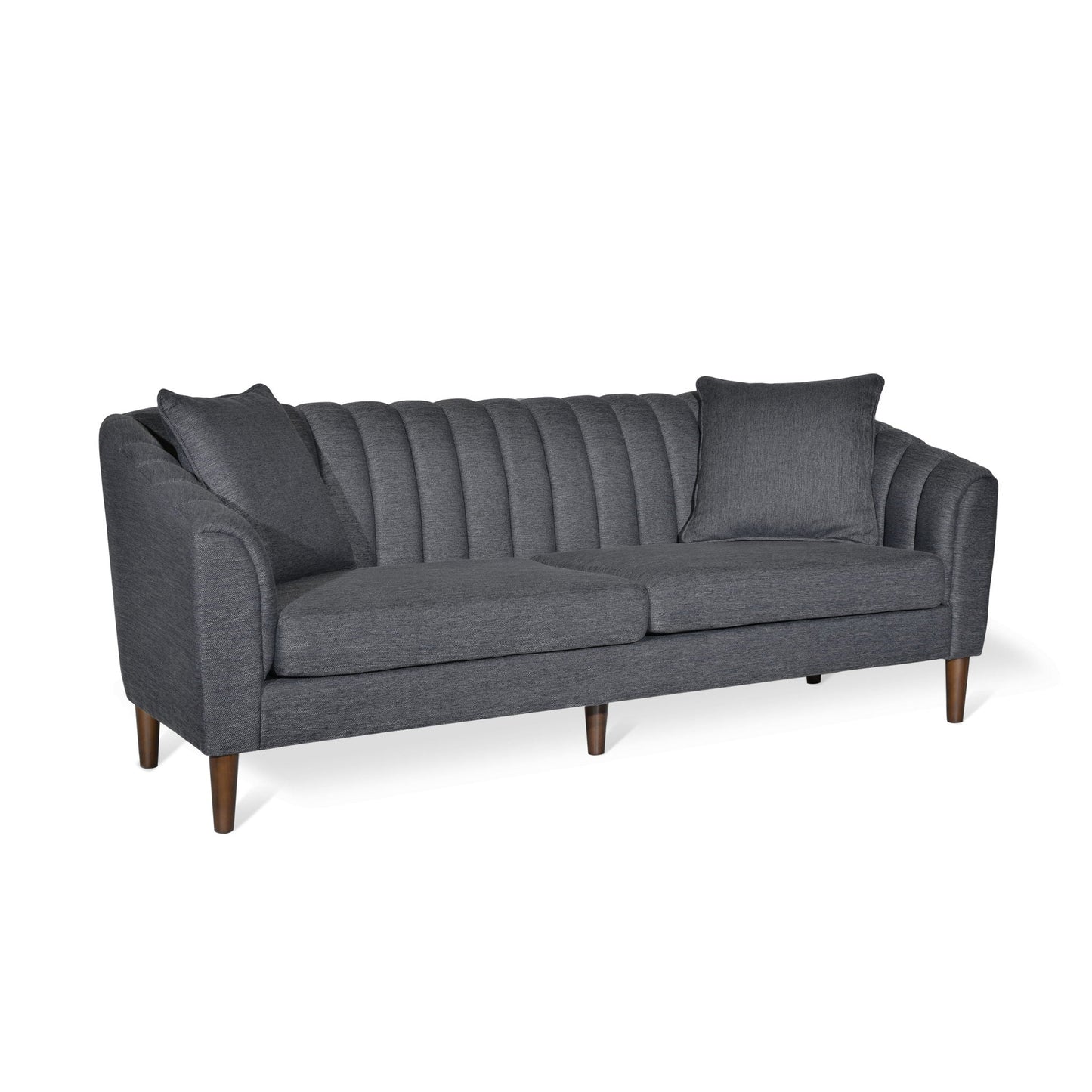 Contemporary 3 Seater Sofa With Plush Cushions
