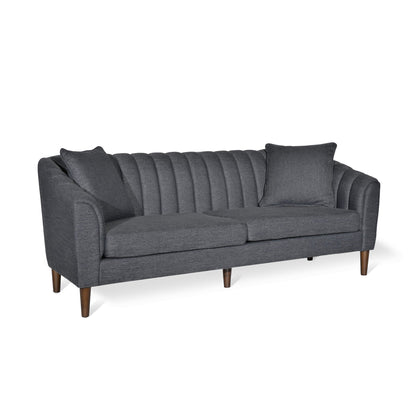 Contemporary Three Seater Sofa with Button Stitch