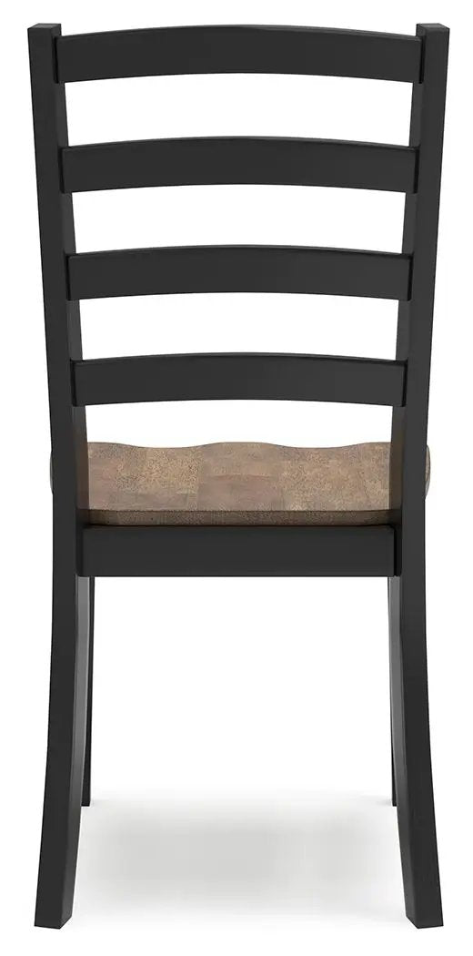 Wildenauer Side Chair Set of 2 Brown Black