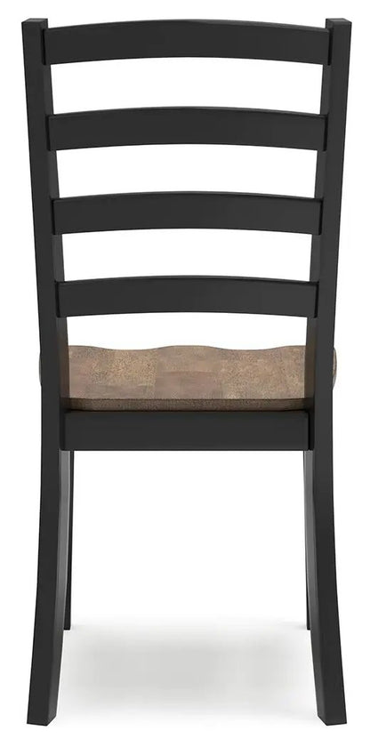 Wildenauer Side Chair Set of 2 Brown Black
