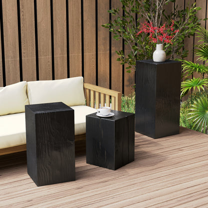 Charming Retro Indoor and Outdoor Wood Table Set
