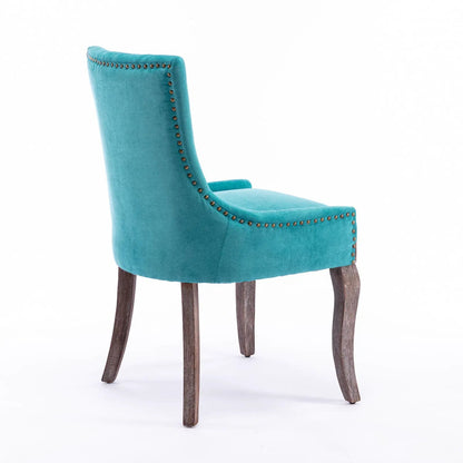 Ultra Side Dining Chair Set of 2 with Nail Heads