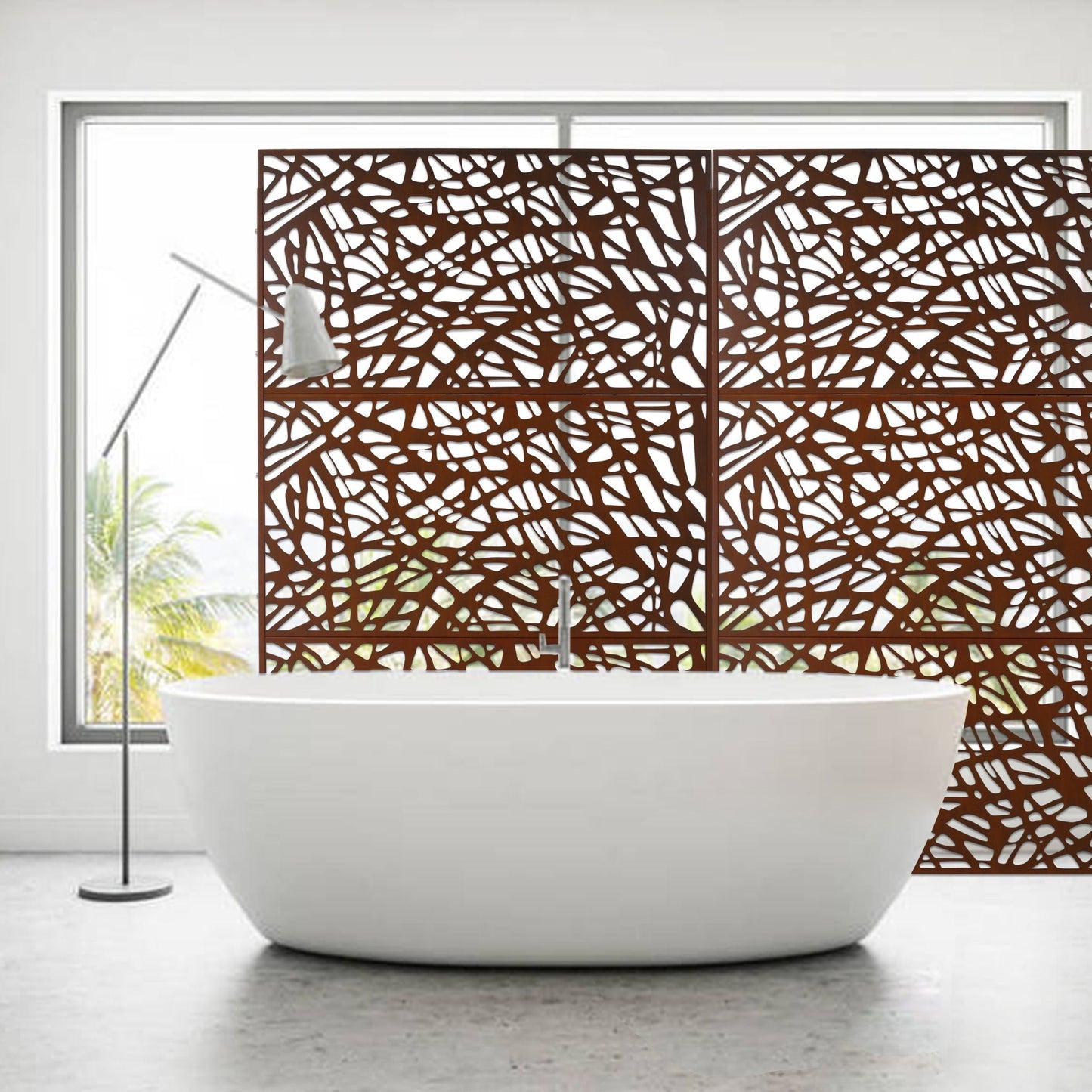 Freestanding Decorative Privacy Screen for Patio