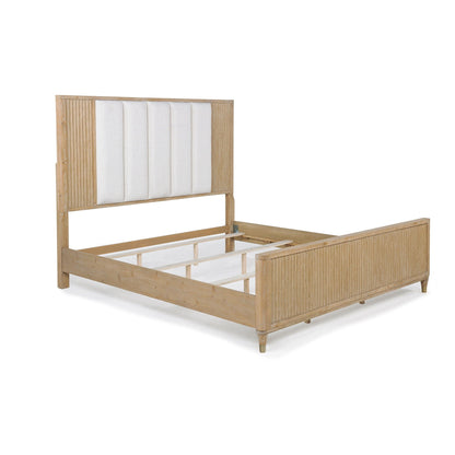 Modern High Headboard Bed And Wood Finish