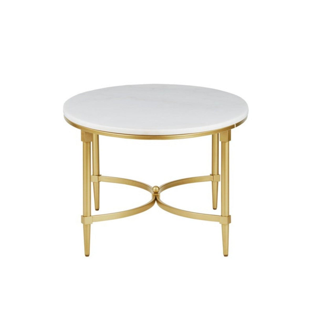 White marble coffee table with gold metal legs Bordeaux by HouseOfZazla on Tampa Home & Garden Store