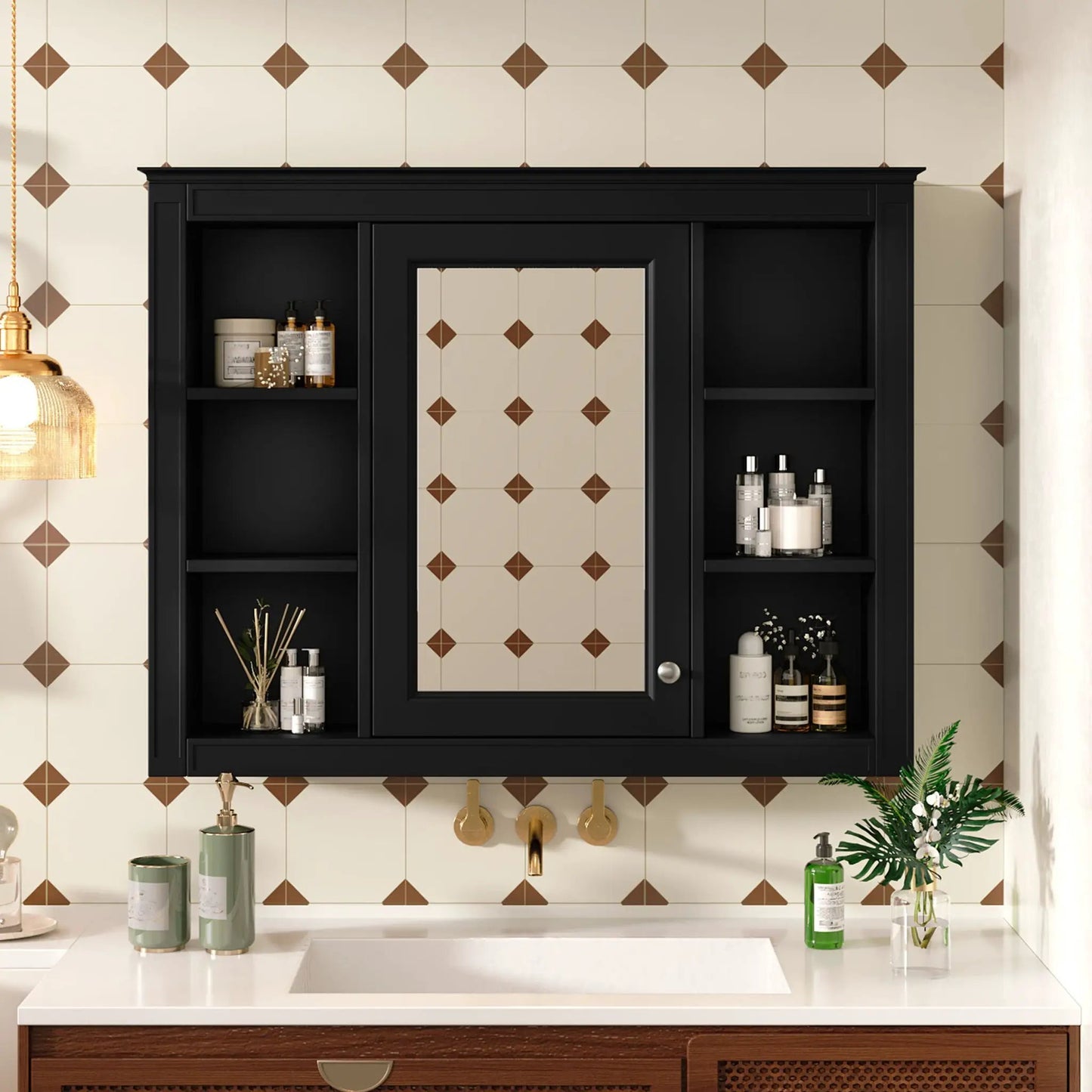 Wall Mounted Medicine Cabinet with Mirror