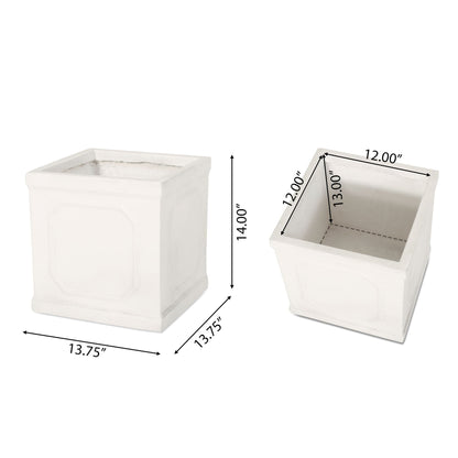 Durable Planter by HouseOfZazla, white concrete planters set of 2 on Tampa Home & Garden Store