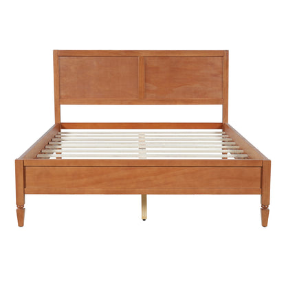 Queen Wood Platform Bed Frame with Headboard