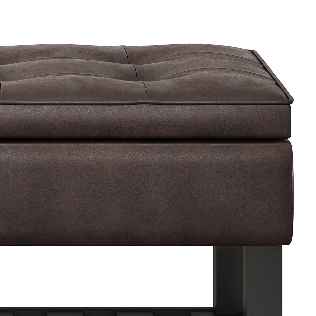 Cosmopolitan Storage Ottoman Bench Open Bottom
