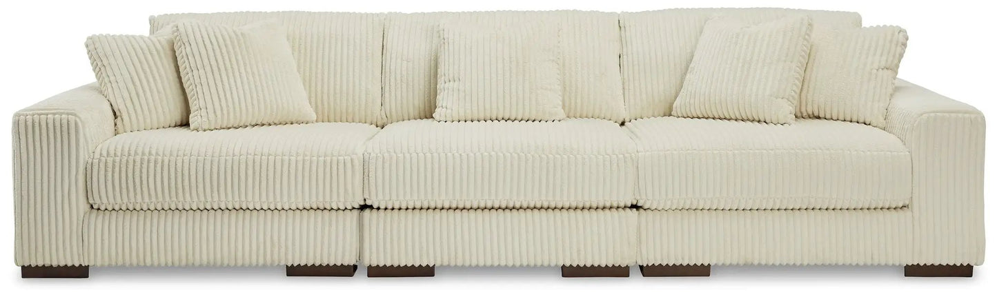 Lindyn Sectional Sofa with Cord Upholstery