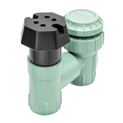 1in FPT anti-siphon valve underground irrigation by Orbit with green body and black cap on Tampa Home & Garden Store