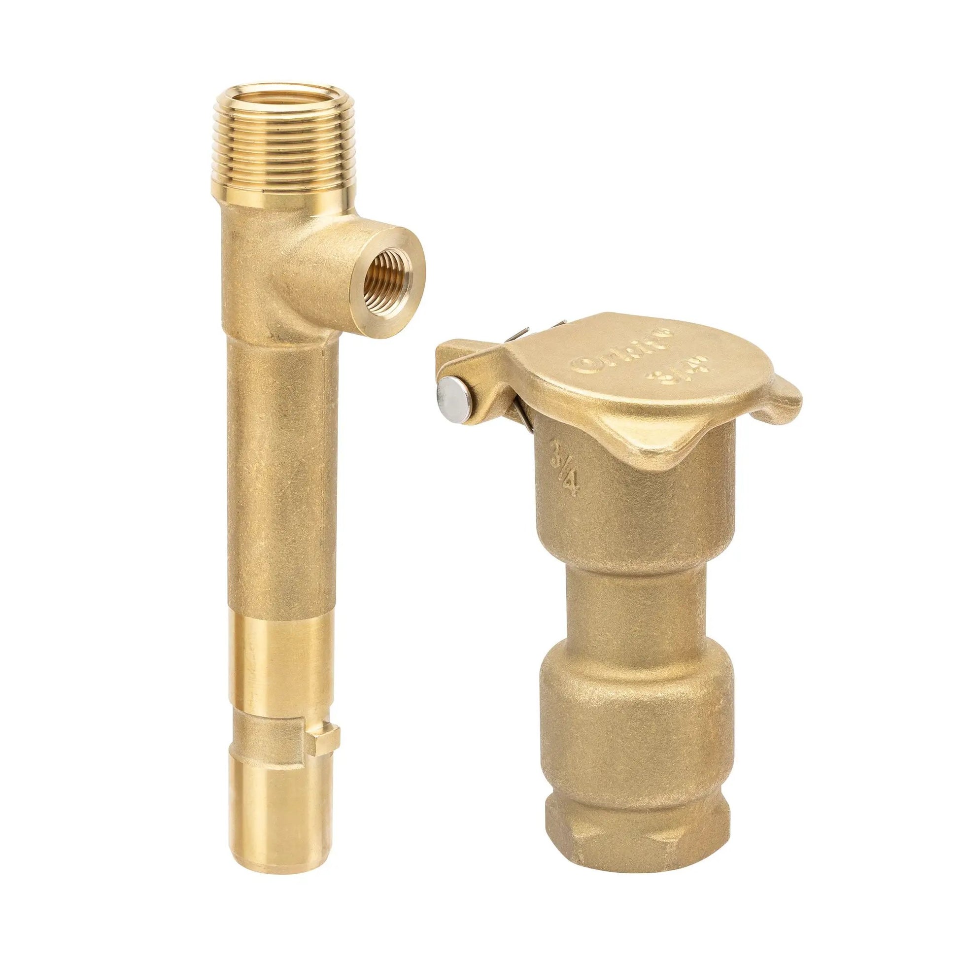 Two-piece brass quick coupler valve and key set for irrigation systems; Orbit Irrigation on Tampa Home & Garden Store